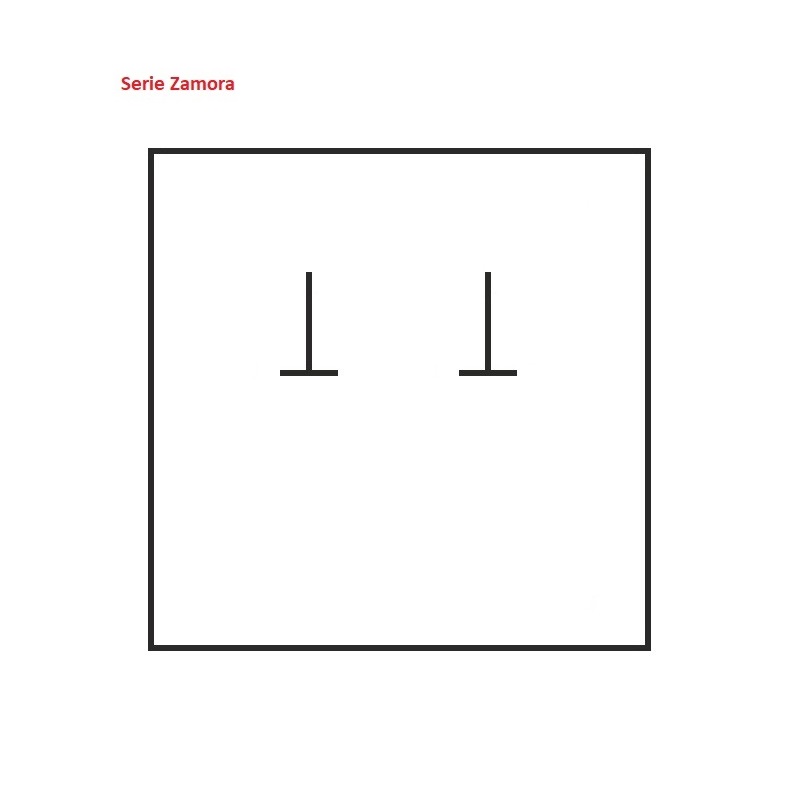 Estuche Zamora pendientes grandes 87x91x30 mm.